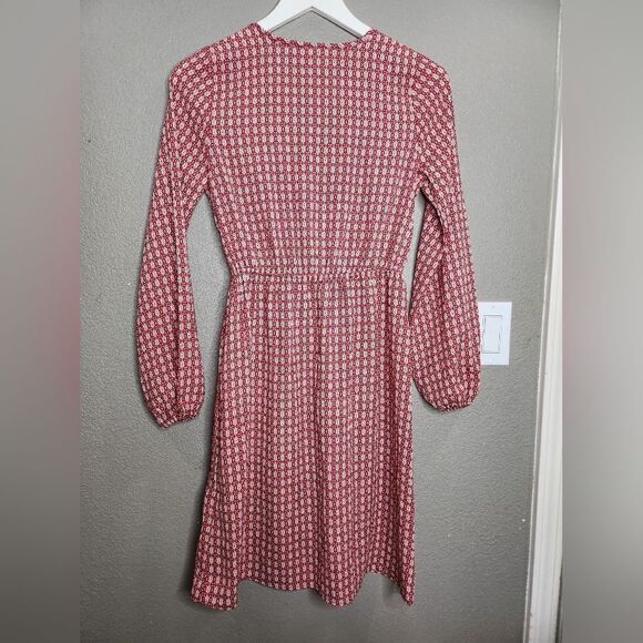 Modcloth Fervour red patterned knee length dress - Picture 2 of 7